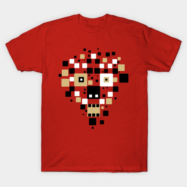 Cyber skull matrix T-Shirt by Nikokosmos